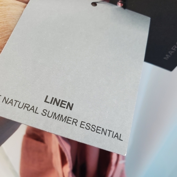 New with tags Marc New York coral linen tie waist sorts XL - Picture 6 of 16